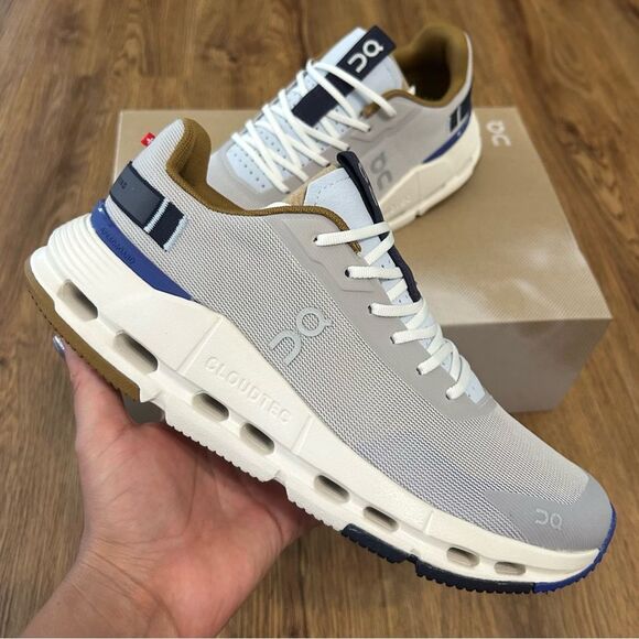 ON CLOUDNOVA Form silver heather running lace up shoes sneakers women’s 8 new - Picture 1 of 7